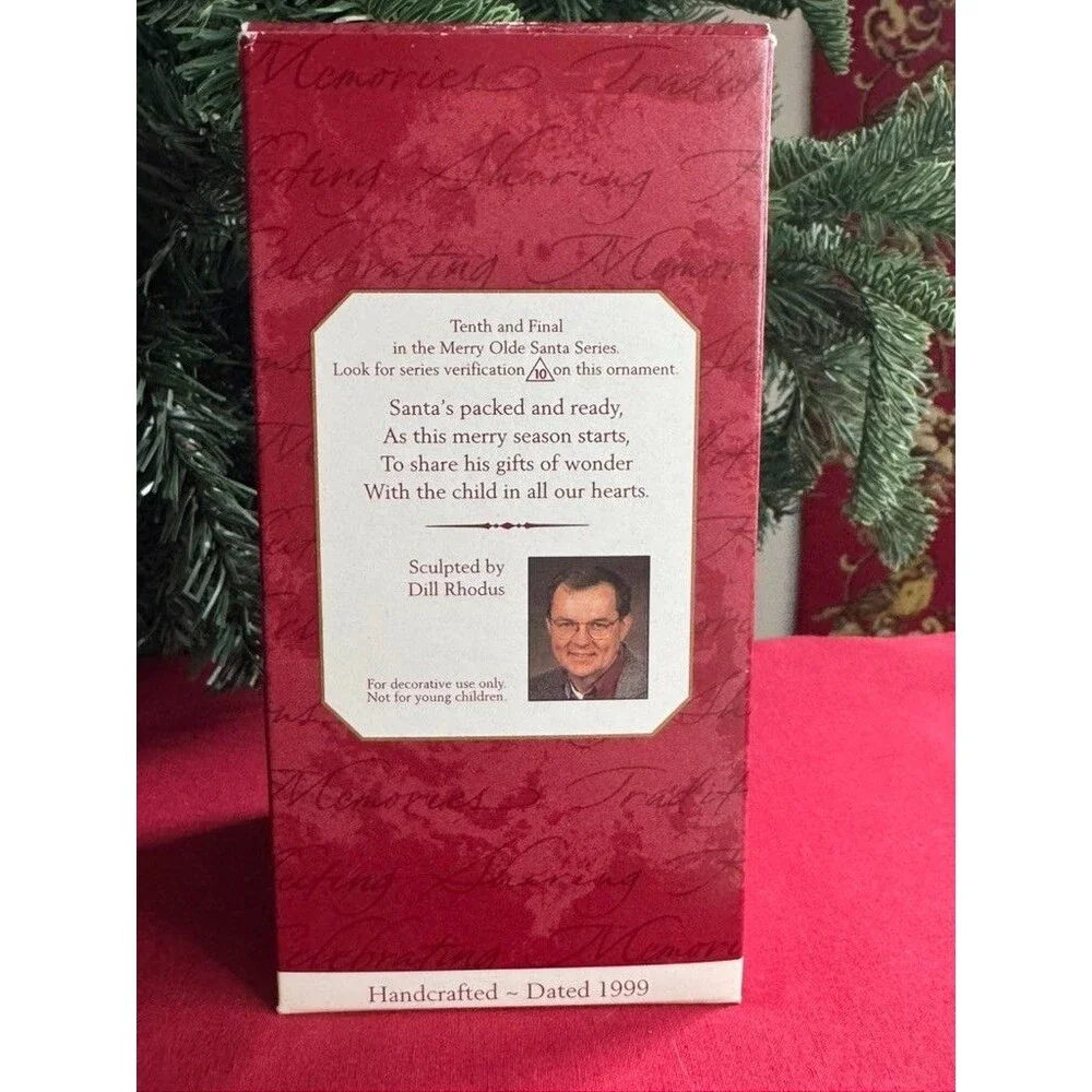 Hallmark Keepsake Merry Olde Santa 1999 #10 Final Collector’s Series Ornament